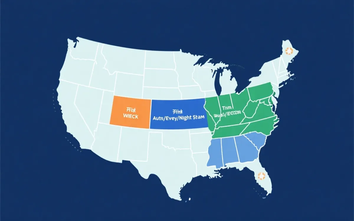 2026世界杯多城市与时区下的比赛时间窗口概念图：下午、傍晚、夜场三段式